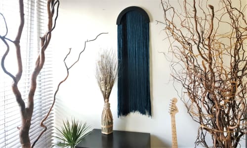 Macrame Wall Art, Fiber Art, Boho Wall Hanging | Tapestry in Wall Hangings by Magdyss Home Decor. Item made of cotton & fiber compatible with contemporary and art deco style
