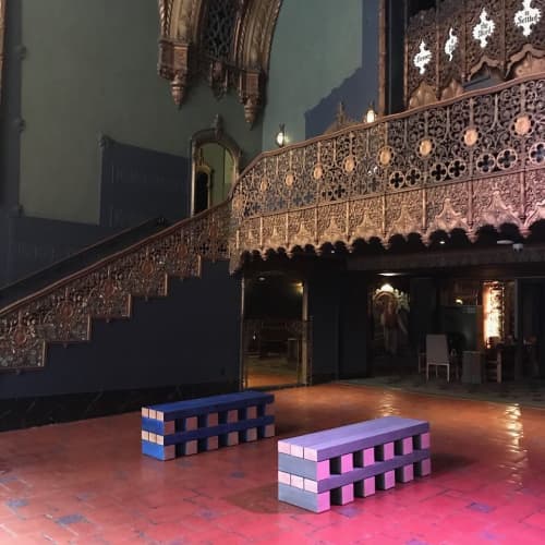 Stacked Bench | Benches & Ottomans by Bradley Duncan Studio | Indie Congress, Ace Hotel Theater DTLA 2019 in Los Angeles. Item made of wood