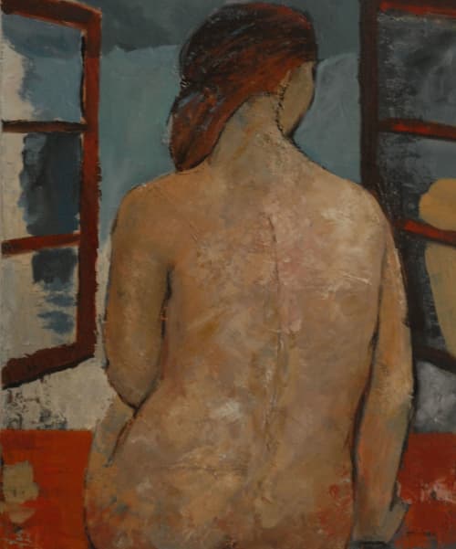 Pensees Secretes / Secret Thoughts | Oil And Acrylic Painting in Paintings by Sophie DUMONT.. Item made of canvas compatible with contemporary and modern style