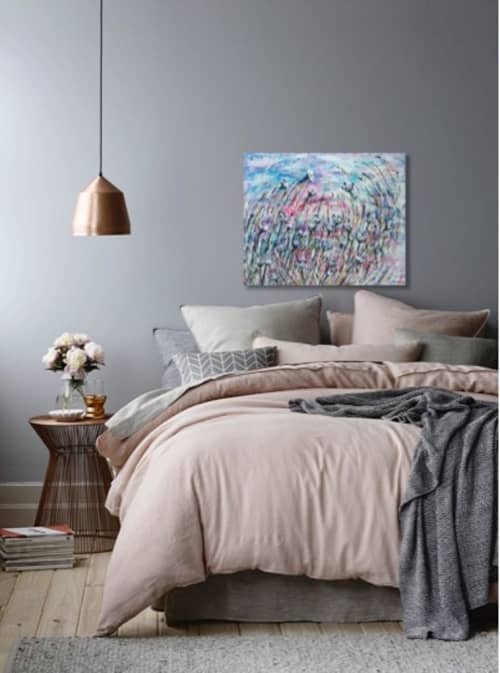 Embracing the sunset wind | Oil And Acrylic Painting in Paintings by Elena Parau