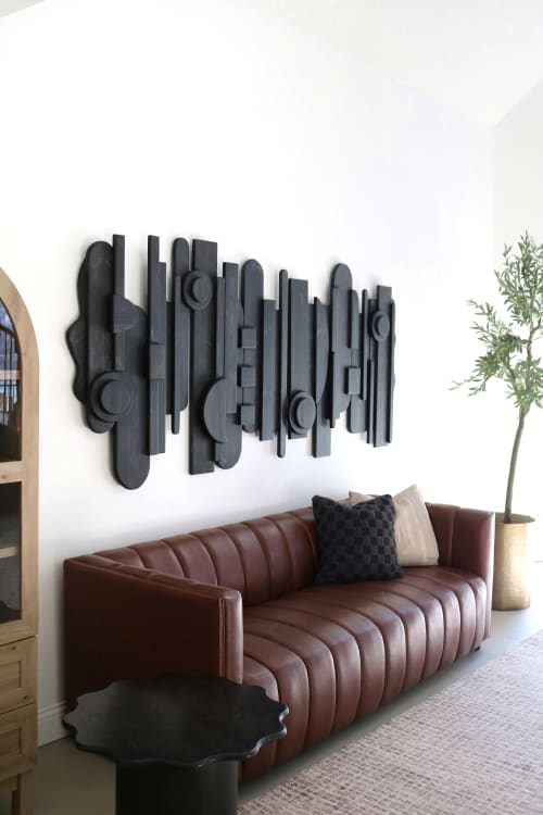 Art Deco Wood Art | Wall Sculpture in Wall Hangings by Blank Space Studios. Item composed of oak wood