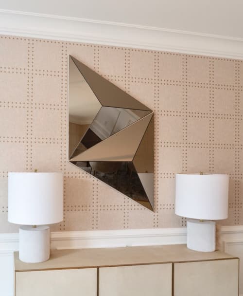 Volume Mirror Pair | Decorative Objects by Robert Sukrachand | NOT SO GENERAL in Los Angeles. Item composed of glass