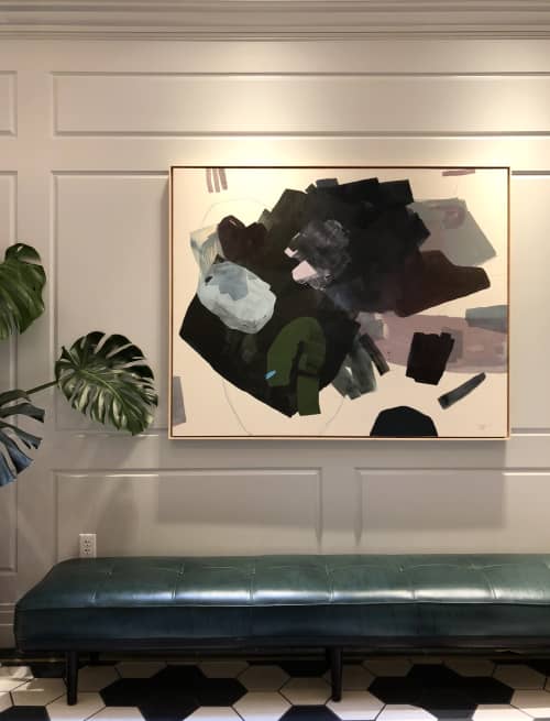 'wander with me', 48" x 60" | Oil And Acrylic Painting in Paintings by maja dlugolecki | Woodlark in Portland. Item composed of canvas and synthetic