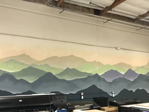 Mountain Mural | Murals by Anne Giancola | GeoJango in Pleasanton