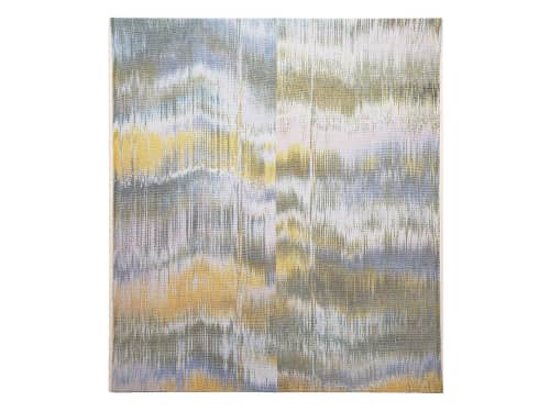 Pearl Haze Commission | Mixed Media in Paintings by Jessie Bloom Studio. Item composed of cotton in mid century modern or contemporary style