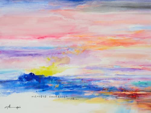 Love forever - Original painting | Oil And Acrylic Painting in Paintings by Xiaoyang Galas. Item composed of canvas compatible with mediterranean style