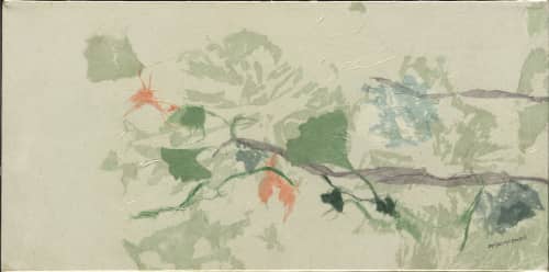 Gingko Diptych (on Canvas) | Oil And Acrylic Painting in Paintings by Jan Sullivan Fowler. Item made of paper with synthetic