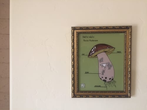 Boletus edulis | Drawings by Sonoran Witch Boy. Item composed of paper