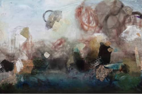 Van Gogh Designs Show Room | Mixed Media by Deb Chaney Contemporary Abstract Artist | Van Gogh Designs in Surrey. Item composed of canvas & synthetic