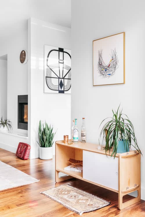 Key Storage Module- Medium | Media Console in Storage by Housefish. Item composed of wood and aluminum