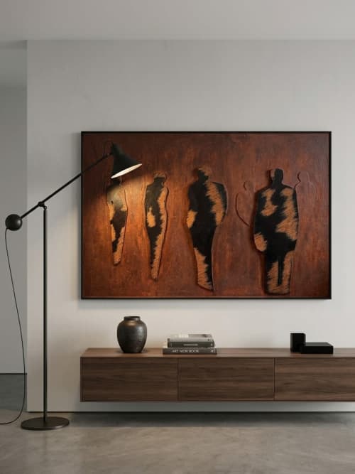 Urban Shadows | Wall Sculpture in Wall Hangings by Angela David. Item made of aluminum works with contemporary & industrial style