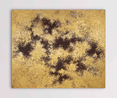Cinnamon Clouds (SOLD) | Oil And Acrylic Painting in Paintings by Alessia Lu. Item made of canvas works with contemporary & modern style