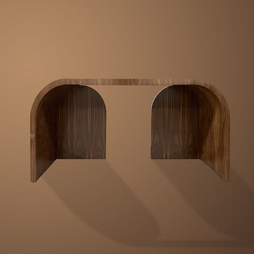 ARCHES desk | Tables by Ivar London | Custom. Item composed of walnut in contemporary or eclectic & maximalism style