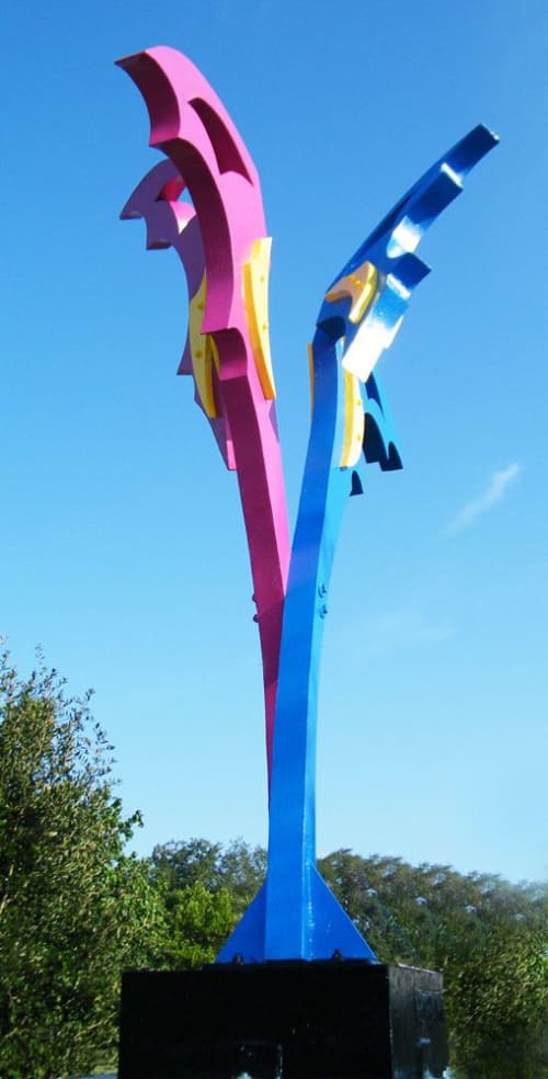 Butterflies | Public Sculptures by Gus Lina Art. Item composed of steel