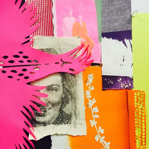 Cut Paper Collage | Art & Wall Decor by Maya Erdelyi | Boston Center for the Arts in Boston
