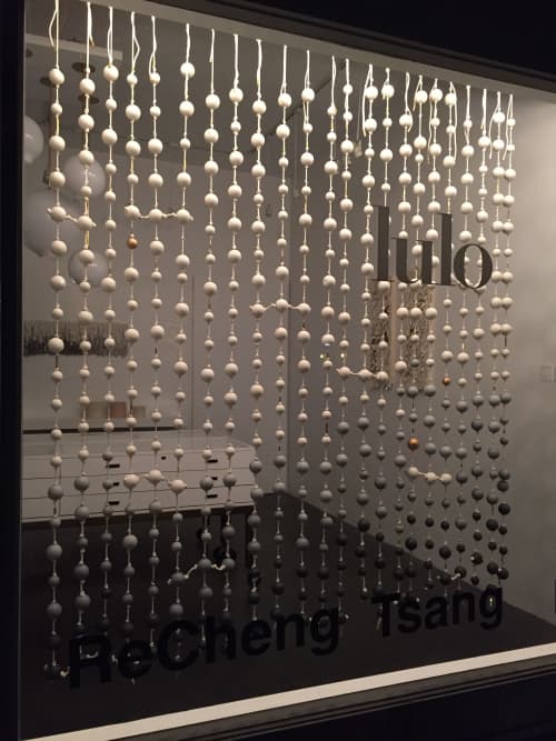 Screen - Charcoal | Macrame Wall Hanging in Wall Hangings by Kristina Kotlier | SOBU in Oakland. Item composed of wood and cotton