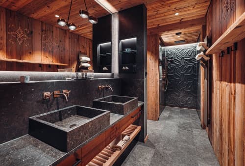 Hotel Jungbrunn – Der Gutzeitort | Tiles by Lithos Design | Hotel Jungbrunn in Tannheim. Item composed of marble