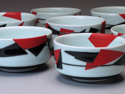 Mise en Place Bowls - 1048 | Dinnerware by Shelley Schreiber Ceramic Art. Item made of ceramic works with contemporary & modern style