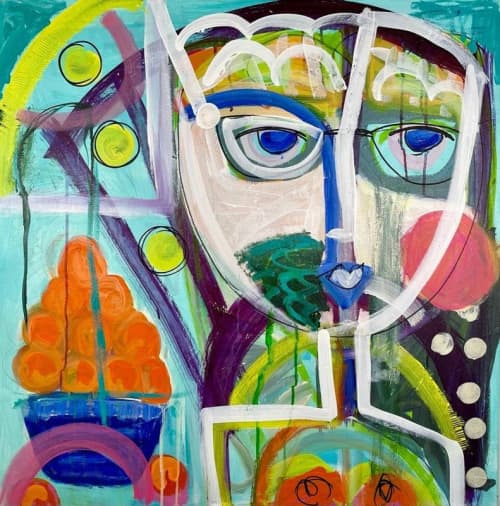 Vegan Valerie | Sold | Oil And Acrylic Painting in Paintings by Aleea Jaques ,