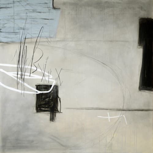 DALIRI • 48x48" | Mixed Media in Paintings by Victoria Primicias. Item composed of canvas in minimalism or contemporary style