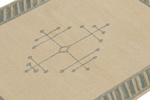 Rug & Kilim’s Sofreh-Style Persian Kilim in Beige with Blue | Area Rug in Rugs by Rug and Kilim