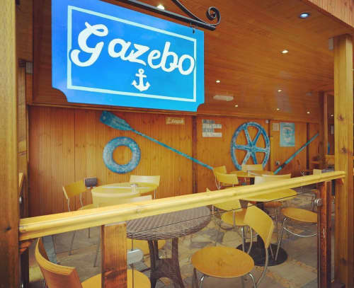 Metal Signage | Signage by 2 Sisters | Southsea Rocks Hotel in Portsmouth. Item composed of metal