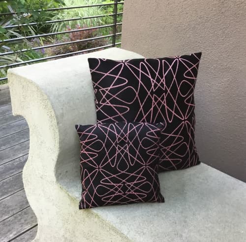 Jacquard Woven Pillow | Pillows by Zuzana Licko. Item made of fabric compatible with modern style