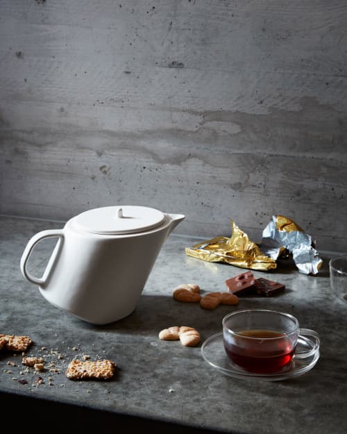 Limen Teapot | Serveware by Studio Seitz | Private Residence in Evolène. Item made of stoneware works with modern style