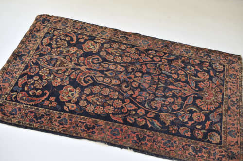 Royal Vase Design | Runner Rug in Rugs by The Loom House. Item made of fabric with fiber