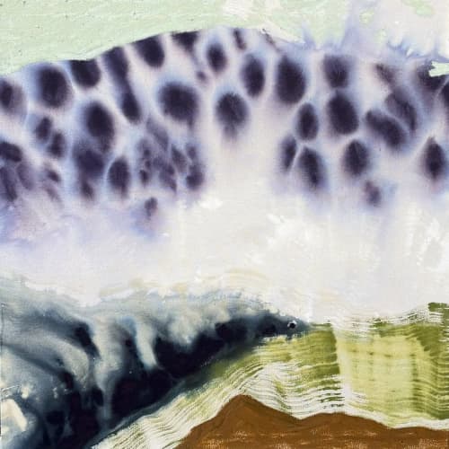 Summer Storm Series No. 13 | Oil And Acrylic Painting in Paintings by Beth Winterburn. Item made of canvas works with contemporary style