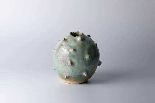 soft relief study vase 11 | Vases & Vessels by Ashley Perez. Item composed of ceramic compatible with minimalism and contemporary style