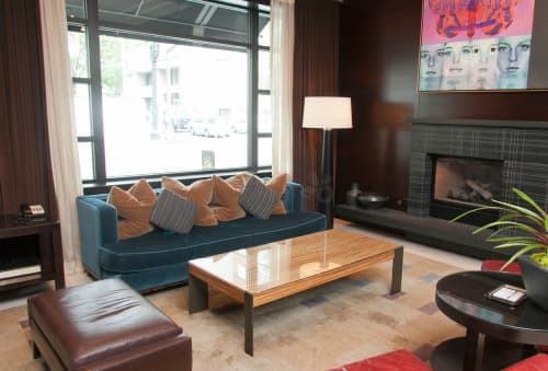 CT-33 Coffee Table | Tables by Antoine Proulx Furniture, LLC | Hotel Lucia in Portland. Item made of wood with steel