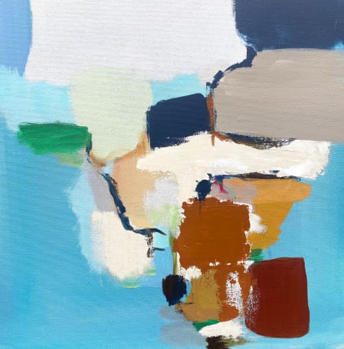 Red Light Animals | Oil And Acrylic Painting in Paintings by Susan Skelley. Item composed of canvas compatible with boho and contemporary style