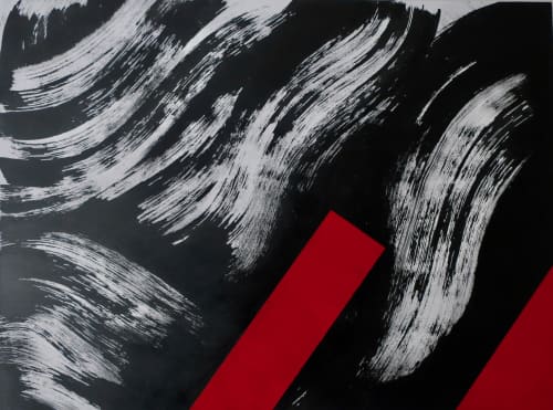 Black River #3 | Oil And Acrylic Painting in Paintings by Chris Baumgartner-artist. Item made of canvas