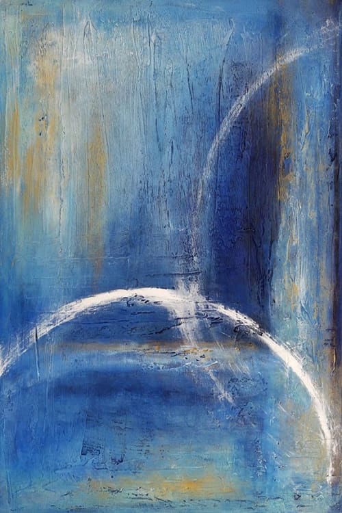 Intersections | Oil And Acrylic Painting in Paintings by Heather Thomas Art. Item made of canvas & synthetic