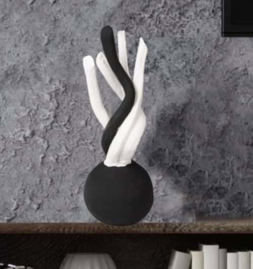 Modern Sculpture, "Wild Ones 38", Ceramic Sculpture  7" | Sculptures by Anne Lindsay. Item made of ceramic works with contemporary & modern style