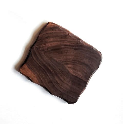 Coaster 4"x4", Chiseled Edge Set of 4 | Tableware by Wild Cherry Spoon Co.. Item made of maple wood compatible with minimalism and country & farmhouse style