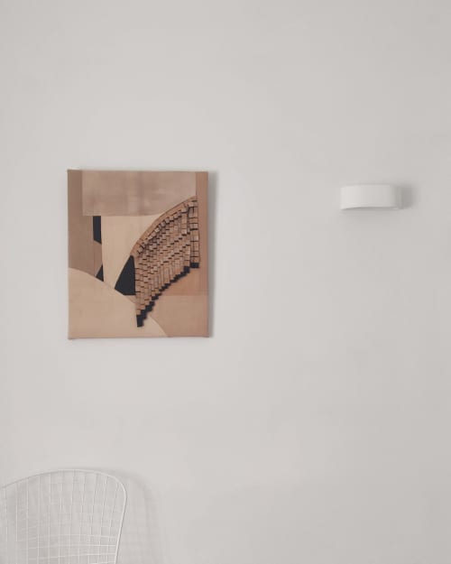 Emporion | Wall Sculpture in Wall Hangings by Anna Carmona. Item made of leather compatible with contemporary and eclectic & maximalism style