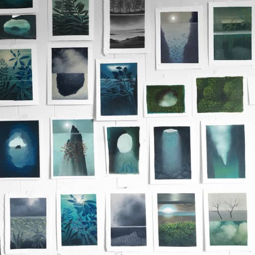 Studio Works | Oil And Acrylic Painting in Paintings by Ashley Eliza Williams. Item made of canvas