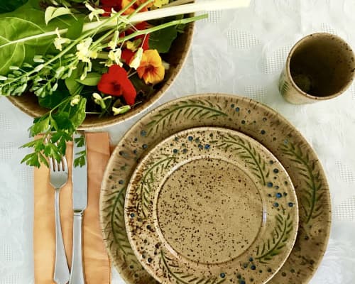 Rain & Grain Series | Plate in Dinnerware by Honey Bee Hill Ceramics | Gifts At 136 in Damariscotta