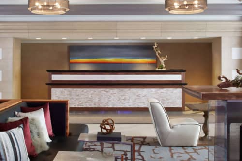 Arctic Fire | Oil And Acrylic Painting in Paintings by Hugo | Rochester Airport Marriott, West Ridge Road, Rochester, NY in Rochester