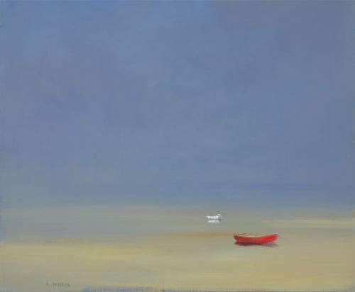 Anne Packard "A Pair" | Oil And Acrylic Painting in Paintings by YJ Contemporary Fine Art. Item composed of canvas