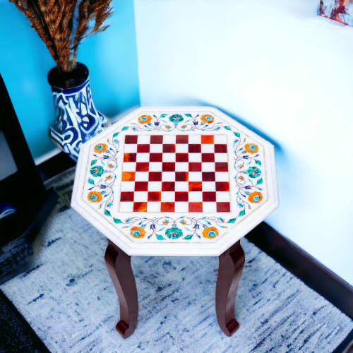 Marble chess table, Luxury chess table, Handmade chess table | Side Table in Tables by Innovative Home Decors. Item made of marble