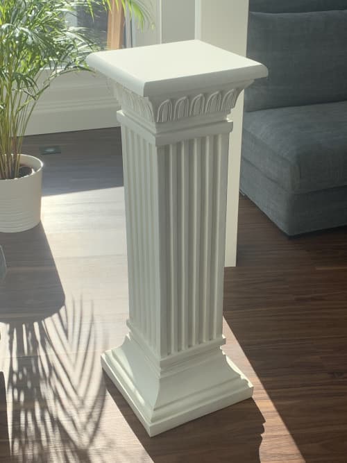 Big classic Column all hand made in Europe wonderful art | Furniture by ultimate European. Item in mid century modern or country & farmhouse style