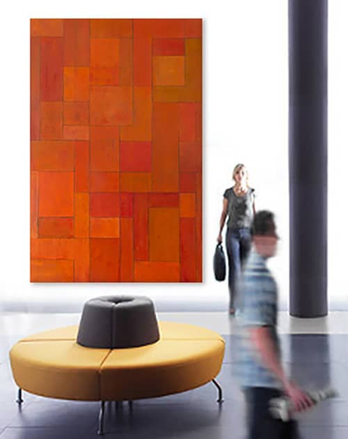 orange zone | Paintings by stephen cimini | New York Studio, NY in New York