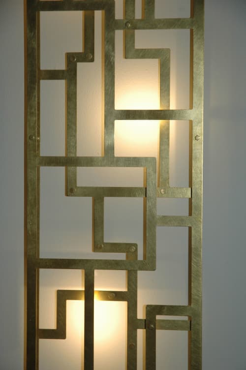 Labyrinthe | Sconces by Ombre Portée | Grand Palais in Paris. Item composed of brass