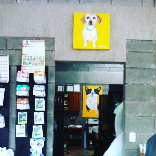 Dog Paintings | Oil And Acrylic Painting in Paintings by Lulu Bella Art | Corral del Sol in San Isidro de El General. Item composed of canvas
