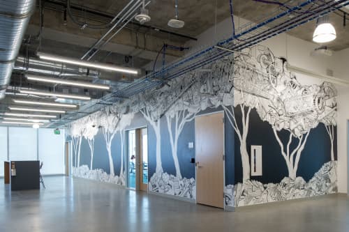 Future Forest | Murals by Hollis Hammonds | Facebook in Austin. Item composed of synthetic