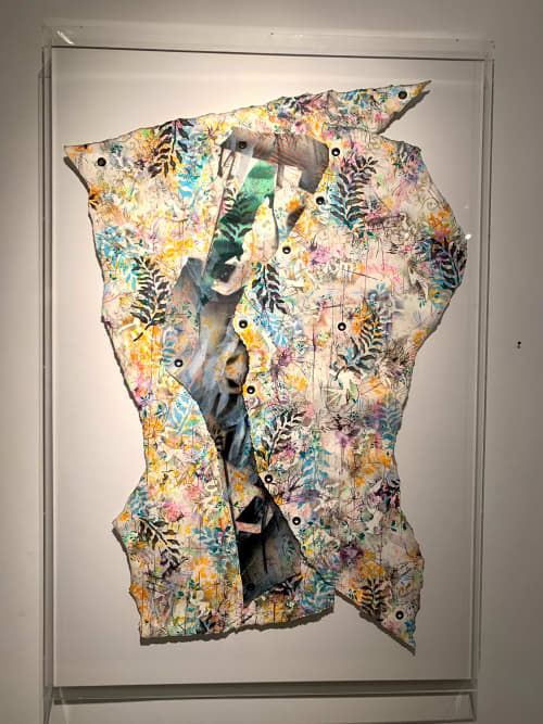 Daylight Clashed with the Shadows 1 | Mixed Media by Roxane Hollosi Fine Arts. Item composed of paper