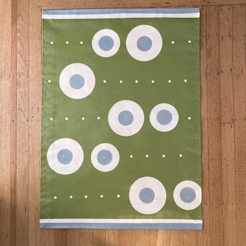 BOUNCE floorcloth  2' x 3' | Mat in Rugs by OTSI design. Item made of cotton works with minimalism & contemporary style